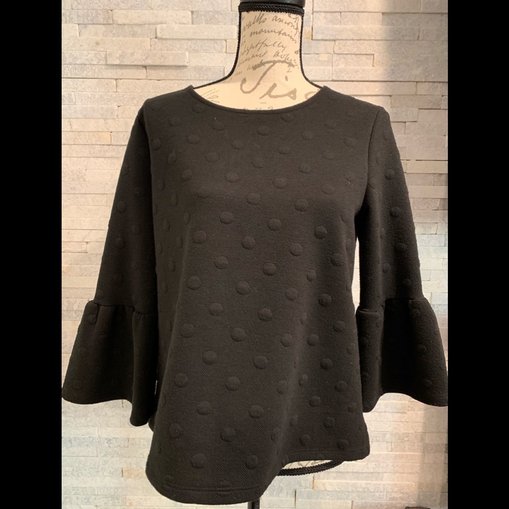 5 for $25 Black shirt ruffle sleeve